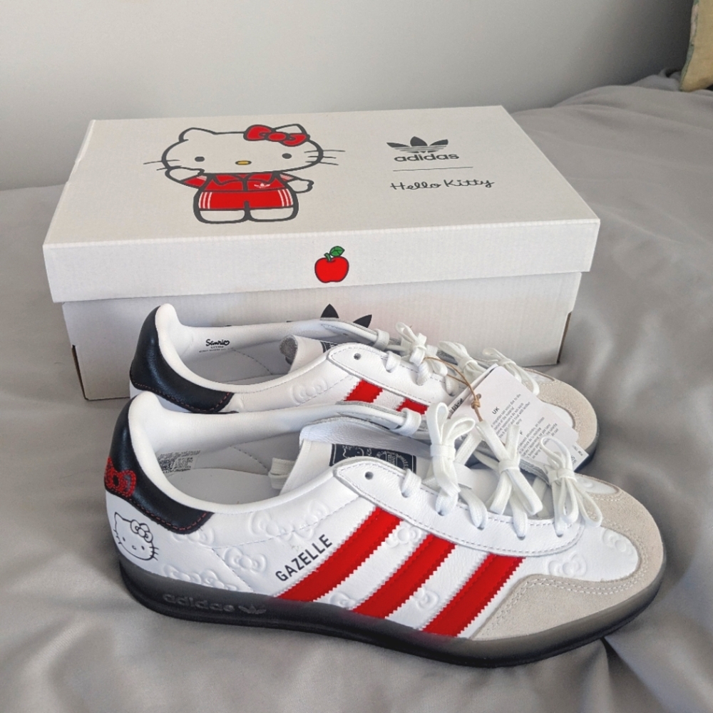 Adidas X Hello Kitty Gazelle Athletic Womens Shoes Womens Size 8